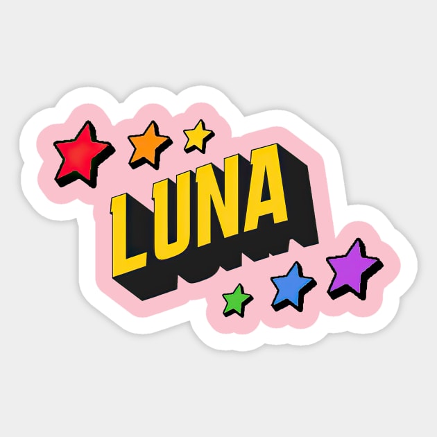 Luna- Personalized style Sticker by Jet Design